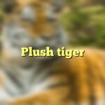 Plush tiger